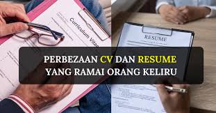 More images for perbezaan resume dan cv » Perbezaan Cv Dan Resume Yang Ramai Orang Keliru Aztetic