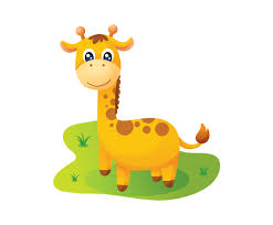 Cute elephant and lion, giraffe and crocodile, cow and chicken, dog and cat. Cartoon Giraffe Vector Art Graphics Freevector Com