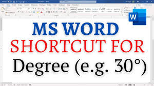 Want to use the degree symbol in microsoft word? Shortcut To Type Degree Symbol In Word Pickupbrain