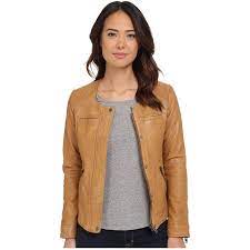 Lucky Brand Collarless Moto Jacket Women S Coat Collarless Jacket Womens Moto Jacket Beige Leather Jacket