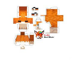Minecraft Cutouts Fox Sleeping Google Search Minecraft Cutout Sleep