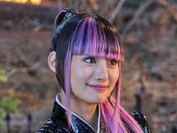 Hair accessory, hun, bun, pink hair, long hair, pastel. Deadpool 2 Character Yukio Brings Back Asian Hair Streak Trope Insider