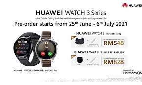 48 mm x 49.6 mm x 14 mm *14 mm indicate the distance between the watch's rear case and the screen, excluding the sensor area. Huawei Watch 3 Series Powered By Harmonyos Officially Launch In Malaysia Hc Newsroom