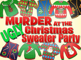 Pin On Christmas Murder Party Tacky Sweater
