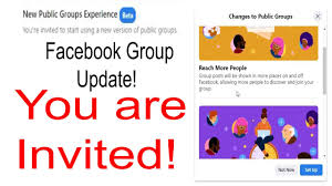 How to start a new facebook group. Facebook Group New Update New Public Group Experience You Are Invited Youtube