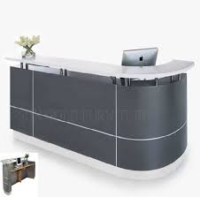 Hand crafted desks created with a rustic yet modern design. Black Curved Wooden Reception Counter Front Office Desk Design Sz Rtb036 View Wooden Reception Counter Sun Gold Product Details From Foshan Sun Gold Furniture Co Ltd On Alibaba Com