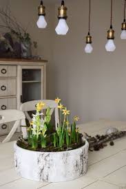 Fruhlingsdeko Selber Machen Mit Naturmaterialien Moos Fruhlingsbluher Zweige Dekoidee Fruhling Tischdek Fruhling Naturliche Dekoration Naturlich Dekorieren