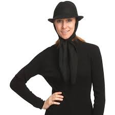 Asian Eye Harlow Classic Fedora Hat With Attached Scarf Wool Felt For Women Fedora Hat Asian Eyes Fedora