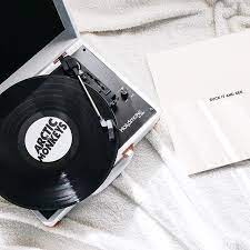 Mkono vinyl record storage holder modern album display solid wood stand with black metal rack farmhouse home decor organizer for vinyl record, holds up to 35 albums, 11.8''l x 7''w x 8.6''h, white $16.99 $ 16. Pinterest Skylarmckellar Insta Sky Mckellar I Always Follow Back Arctic Monkeys Vinyl Music Vinyl Aesthetic
