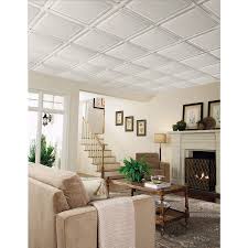 Shop Armstrong 5 Pack 24 In X 24 In Easy Elegance Ceiling Tile Panels At Lowes Com Home Ceiling Ceiling Design Dropped Ceiling