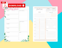 If you want to edit the spreadsheet instead of filling in the. Printable Weekly Planner Templates Download Pdf