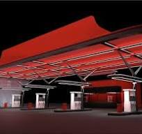 The purpose of the gas station canopies - Bluesky is a ...