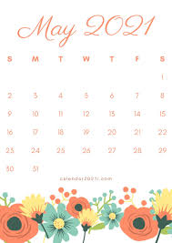 May 2021 Floral Calendar Theme Printable With Amazing Flowers For Decoration Ideas In 2020 Calendar Printables Free Printable Calendar Templates Calendar Themes