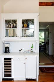 Coffee And Bar Area Beside The Fridge Hang Coffee Cups From The Base Of The Upper Cabinets And Have Coffee Bars In Kitchen Coffee Bar Built In Kitchen Remodel