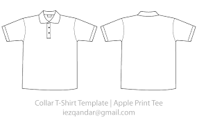Vector Collar Tee Template Shirt Template Vector Free Vector