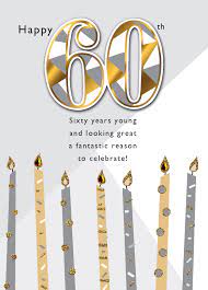 A 60th birthday is, without a doubt, one of the big ones. Male Happy 60th Birthday Greeting Card Second Nature Just To Say Cards Ebay