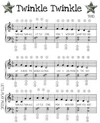 Twinkle Twinkle Little Star Easy Piano Music Lets Play Music
