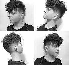Curly Fade Short Permed Hair Curly Hair Inspiration Hair And Beard Styles