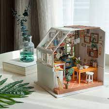Rolife Jason S Kitchen Dg105 Cookery Diy Miniature Kit Diy Dollhouse Dollhouse Kits Mini House