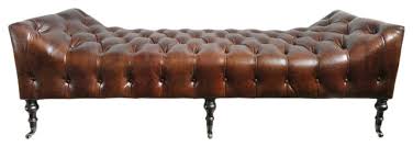 Kostenfrei ab 30 € liefern lassen. Chestnut Tufted Leather Chaise Lounge Traditional Upholstered Benches By Design Mix Furniture Houzz