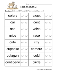 Circle Hard Soft C Words Worksheet In 2020 Phonics Worksheets Phonics Have Fun Teaching
