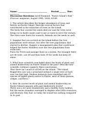 Copy Of Easter S End With Questions Naomie Armand W 22 P 6 Name Naomie Armand Period 6 Easters End Click On The Link Below To Read The Article Course Hero