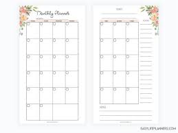 Monthly Planner 2021 Filofax Personal Refills Month On Two Etsy Filofax Planners Monthly Planner Filofax Personal