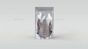 Foil Bag Mock Up Pack Modern Holiday Decor Bag Illustration Bag Mockup