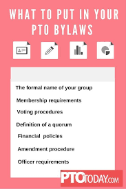 How To Write Pto Bylaws With Images Pto Today Pto Board Pto