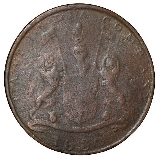Copper 1/4 Anna of Bombay Presidency (AD 1830) | CoinBazzar
