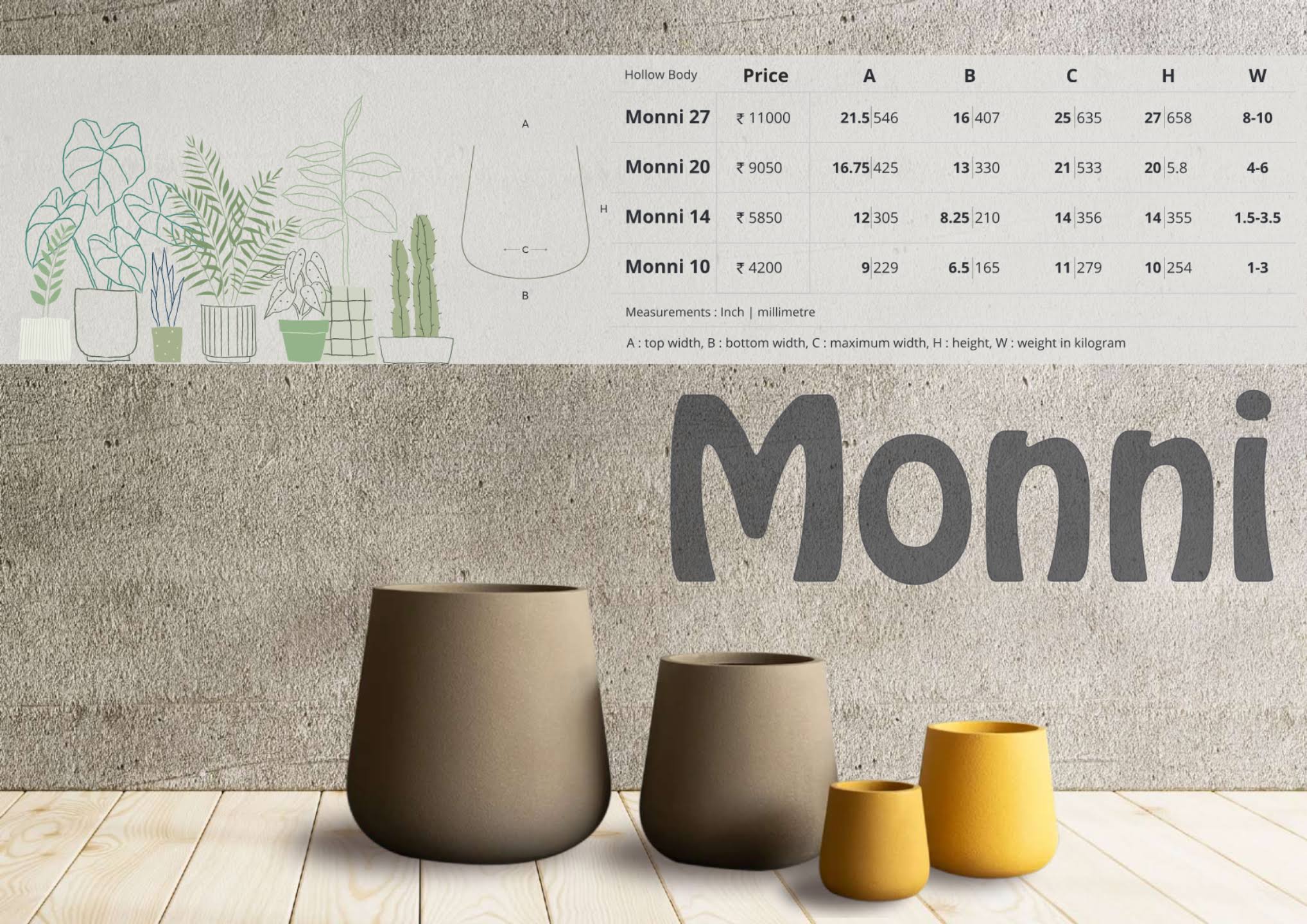 Moni - 10" to 27" product image