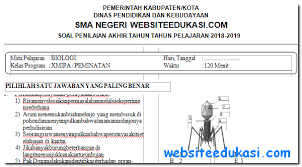 Soal pat bahasa arab kelas 11 dan jawabannya harian madrasah. Soal Ukk Biologi Kelas X Semester Genap Masnurul