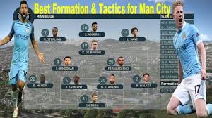 Pes 2019 Best Formation Tactics For Manchester City Youtube
