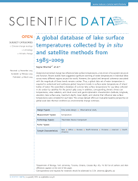 A Global Database Of Lake Surface Temperatures Collected By