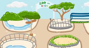 Coloring Zoo Background With Trees Bush And Clouds Children Royalty Free Cliparts Vectors And Stock Illustration Image 103789388 A book is typically a bound version of a number of pages with a cover on its back and front for the purpose of its protection.