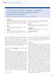 We did not find results for: Pdf Prevalence Of Bipolar Disorder In Children And Adolescents With Attention Deficit Hyperactivity Disorder
