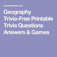 Tie these quizzes into lessons for your social studies, history, and current events classes. Geography Trivia Free Printable Trivia Questions Answers Games Geography Trivia Trivia Questions Trivia