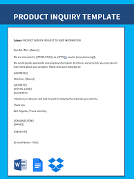 Letter Of Inquiry Templates At Allbusinesstemplates Com