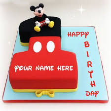 1st Birthday Birthday Wishes For Little Boy With Name Happy First Birthday Wishes Mickey Cake With Your Name First Birthday Wishes Happy First Birthday Birthday Wishes With Name