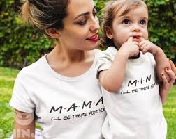 Conjuntos para madre e hija, conjuntos a juego para madre e hijo, camisetas  para madre e