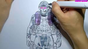 Draw Ghost Plasma Character Call Of Duty Mobile Call Of Duty Plasma Draw