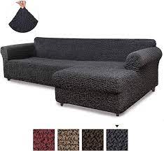 Sectional Sofa Cover Sectional Couch Covers L Couch Cover Cotton Fabric Slipcovers 1 Piece Form Fit Sectional Couch Cover Couch Covers Sectional Couch