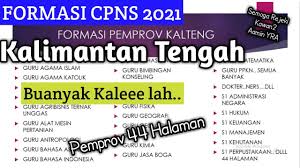 Ini link download pdf formasi cpns 2021/pppk 2021 seluruh kementerian republik indonesia tahun 2021. Formasi Cpns 2021 Kalimantan Tengah Youtube