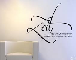 Wandtattoo Zitat Zeit Wandtattoo Sprüche Und Zitate