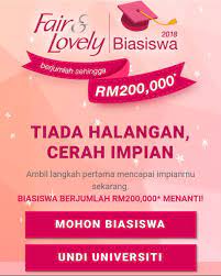 Permohonan biasiswa fair and lovely. Azrirdla On Twitter 4 Biasiswa Fair Lovely Kena Share Post Di Fb Dulu Baru Boleh Mohon