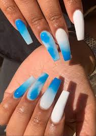 Customize this mani with your own zodiac sign. These Amazing Ombre Coffin Nails Design For Summer Nails You Can T Miss Page 28 Of 36 Latest Fashion Trends For Woman Wedding Acrylic Nails Best Acrylic Nails Acrylic Nails