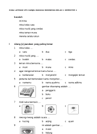 Check spelling or type a new query. Latihan Soal Bahasa Indonesia Untuk Sd Kelas 1 Belajar Membaca Menulis Latihan B Indo Sd 1