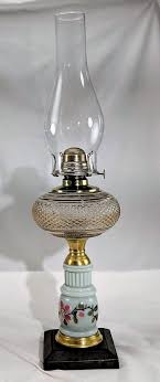 Antique Oil Lamp Antique Table Oil Lamp Antique Banquet Oil Lamp Kerosene Oil Lamp Brass Cast Iron Hand Painted Oil Lamps Antique Oil Lamps Antique Lamps