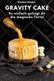 Gravity Cake Mit Weisser Schokoladen Buttercreme Rezept Mit Video Kitchen Stories Rezept Schokoladen Buttercreme Schwebekuchen Dessert Ideen