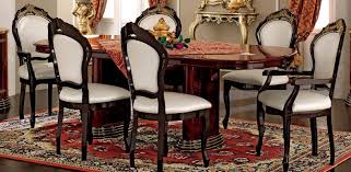 Large round mahogany dining table w leaves perimeter | ebay. Esf Luxor Day Mahogany Dining Room Table Set 7pcs Classic Made In Italy Esf Luxor Day Dt Set 7